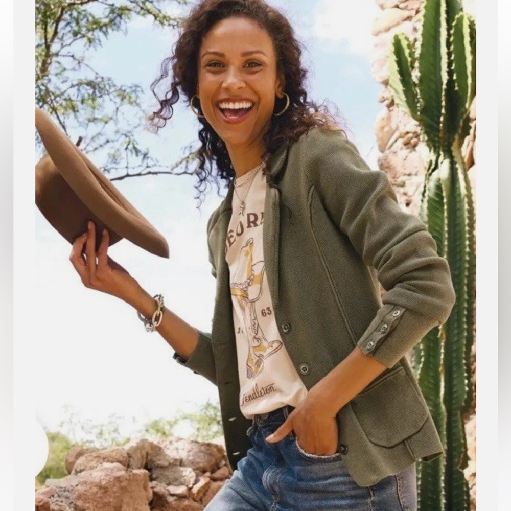 Sundance Horizon sweater blazer S Olive